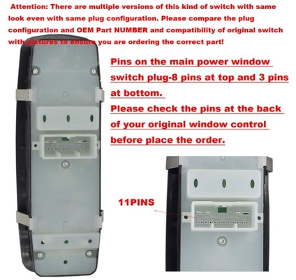 68086693AD Power Window Master Switch для 2011-2014 годов Jeep Grand Cherokee Dodge Durango