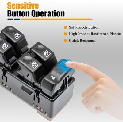 2003-2007 HM H2 Передний водитель Боковое зеркало Главное зеркало Управление Модуль переключателя Металлический пластик